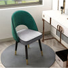 Set Of 4 Velvet Finish Fabric Dining Chairs / Lixra