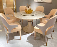 Creative Italian Marble Dining Table Set / Lixra