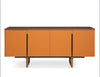 Leather Upholstered Wooden Modern Buffet Table / Lixra