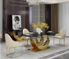 Classic Comfort Marble Top Dining Table Set / Lixra