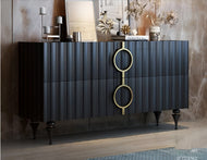 Italian Style Marble Top Wooden Dresser / Lixra