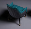 Set Of 4 Luxurious Leather Dining Chairs / Lixra