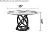 Modern Luxurious Marble Dining Table Set