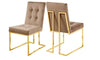 4 Piece Luxurious Velvet Dining Chairs / Lixra