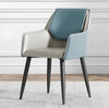 Set Of 6 Modern Leather Dining Chairs / Lixra