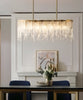 Crystal Designed Golden Metal LED Chandelier / Lixra