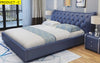 Elegant Button Tufted Design Leather Bed / Lixra