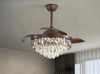 Remote Controlled Crystal LED Ceiling Fan/ Lixra