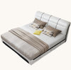 Rectangular Modern Leather Bed