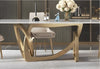 Fine Rectangular Marble Dining Table Set / Lixra