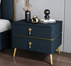 Set Of 2 Italian Wooden Bedside Night Stand / Lixra