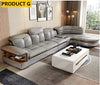 Customizable Sectional Leather Sofa Set With Built-In Speaker / Lixra