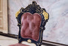 Elegant European Leather Dining Chairs Set of 4 / Lixra
