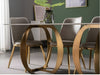 Conventional Rectangular Marble Dining Table Set / Lixra