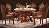 European Marble Circular Dining Table Set / Lixra