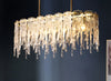 Crystal Designed Golden Metal LED Chandelier / Lixra