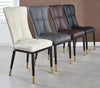 4-Piece Leather Upholstered Dining Chairs / Lixra