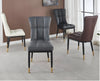 4-Piece Leather Upholstered Dining Chairs / Lixra
