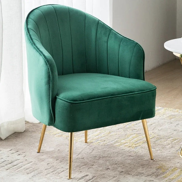 Splendid Fabric Accent Chairs with Metal Legs / Lixra