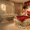 Classical Tufted European Round Leather Bed / Lixra