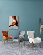 Leather Upholstered Dining Chair for 6 / Lixra