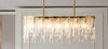 Crystal Designed Golden Metal LED Chandelier / Lixra