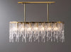 Crystal Designed Golden Metal LED Chandelier / Lixra