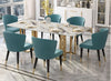 Matte Finish Marble-Top Dining Table Set / Lixra