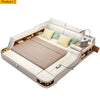 Contemporary Modern Multifunctional Leather Bed / Lixra