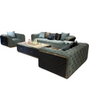 Modern Woodcraft 3-Piece Velvet Sofa Set / Lixra