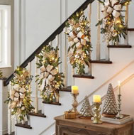 Festive Christmas Wreath Set With Light / Lixra