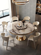 Classic Design Marble Dining Table Set / Lixra