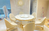 Ultra Modern Luxurious Round Shaped  Dining Table With Lazy Susan / Lixra