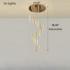 Ultra Modern Electroplated Crystal Chandelier