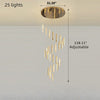 Ultra Modern Electroplated Crystal Chandelier