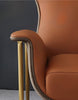 Modern Leather Upholstered Accent Chair / Lixra