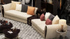 Large Apartment Leather Upholstered Wooden Frame Sofa / Lixra