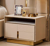 Set Of 2 Golden Base Nightstand / Lixra