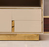Set Of 2 Golden Base Nightstand / Lixra