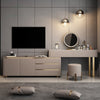 Luxurious Mirror Dresser Makeup Table With TV Cabinet And Stool / Lixra