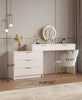 White Dressing Cabinet With Storage / Lixra