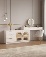 Dressing Table With Drawers and Cabinets / Lixra