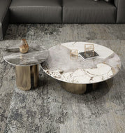 Modern Marble Coffee Table With Side Table / Lixra
