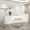 Modern Luxurious Wooden Reception Desk / Lixra