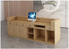 Retro Look Wooden Reception Desk / Lixra