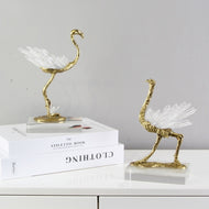 Golden Finish Beautiful Crystal Showpiece / Lixra