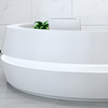 Modern Wooden Round Reception Desk with LED / Lixra