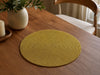 Elegant Gold Beaded Round Placemat Set Of 2 / Lixra