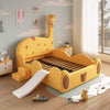 Velvet and Leather Giraffe Theme Kids Bed / Lixra