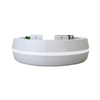 Modern Wooden Round Reception Desk with LED / Lixra